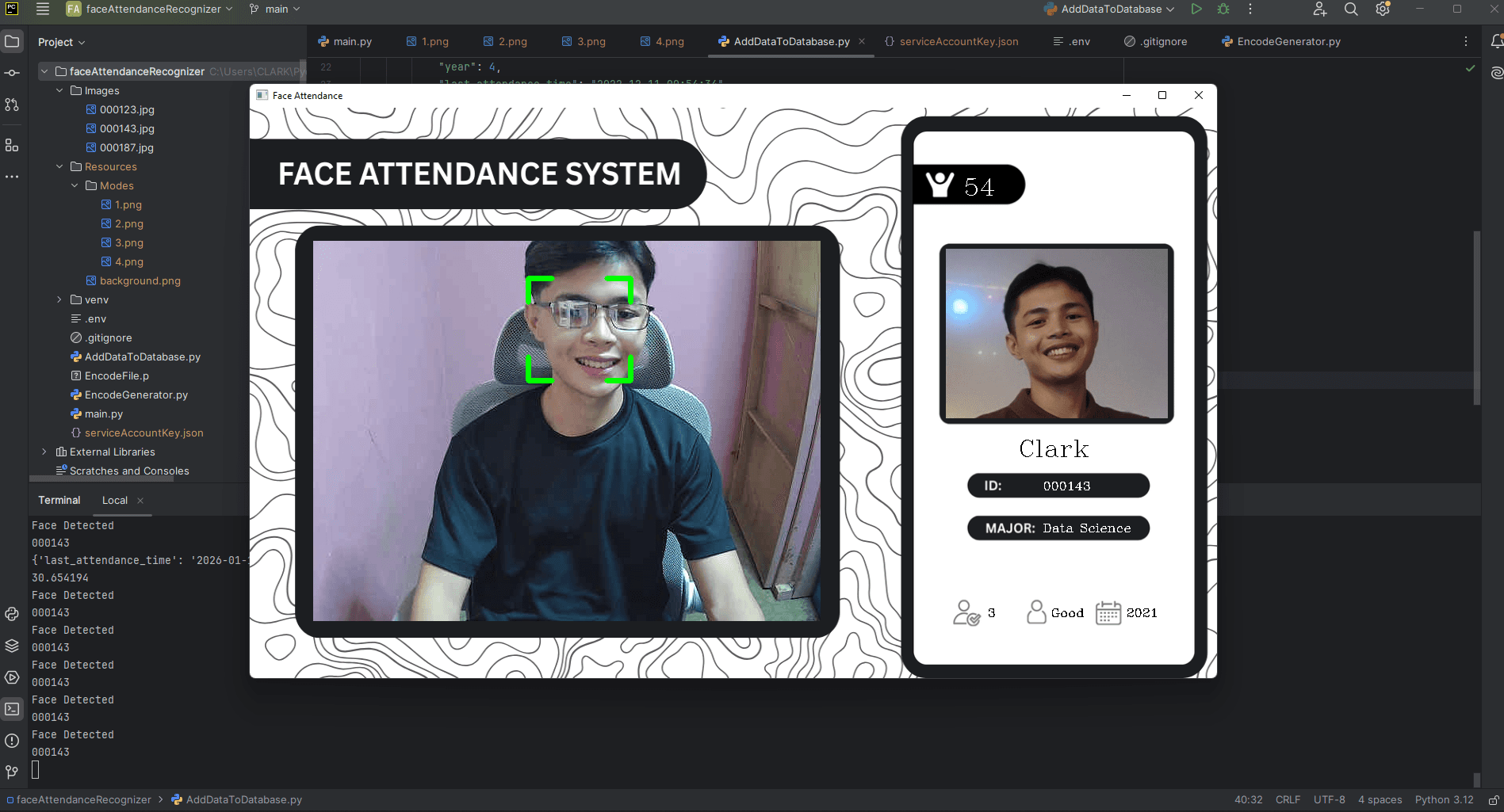 Face Recognition System preview 2